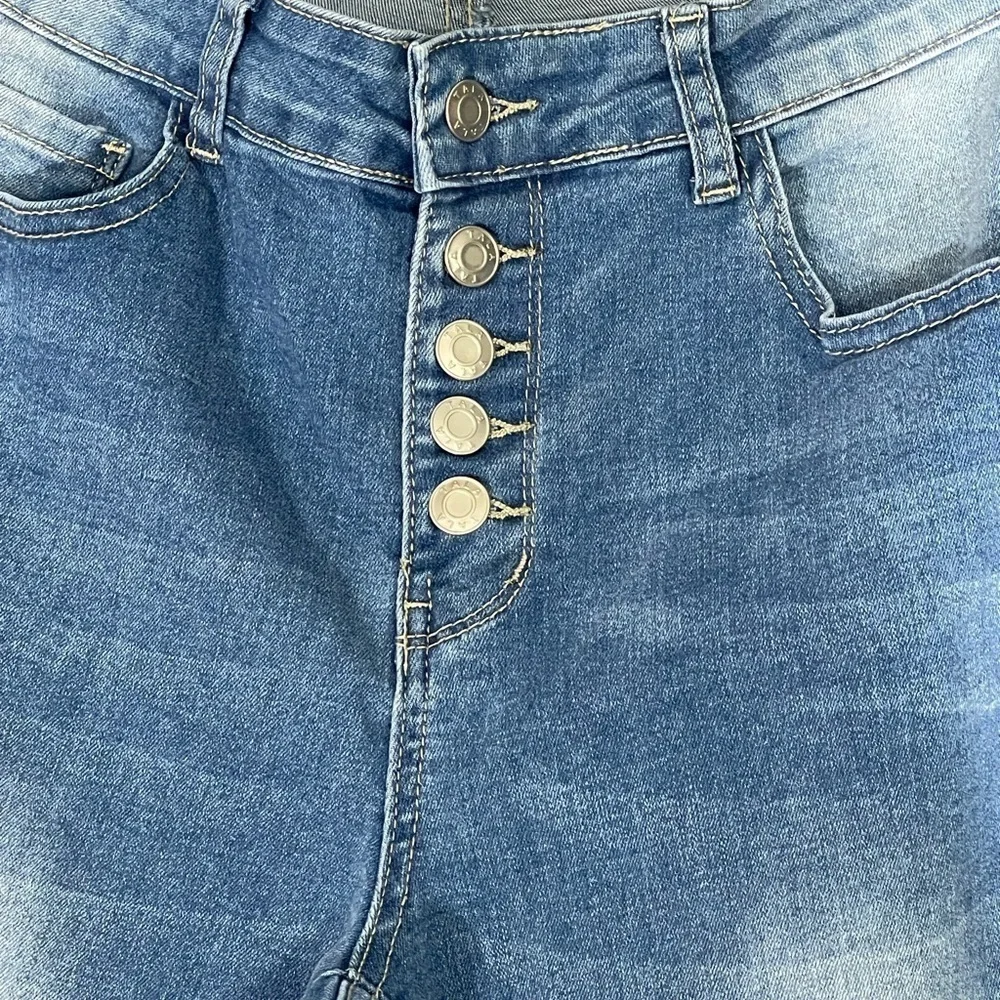 TALA Jeans Distressed High-Waisted Button-Fly With Stretch- Size Women’s 10 - Picture 2 of 7